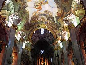 Nikolauskirche - Prag, Kleinseite - perfekte illusionistische Deckenmalerei